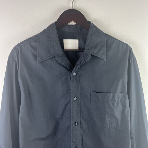 Citizens of Humanity Womens Button Down Kayla Shirt Black Cotton Size M - Picture 3 of 8